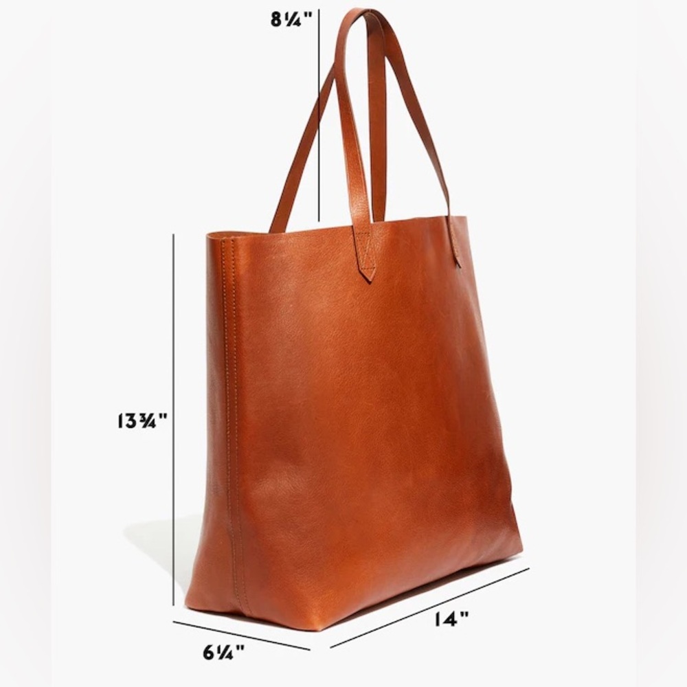 Madewell The Transport 
 Tan Leather Tote Bag - Picture 4 of 16